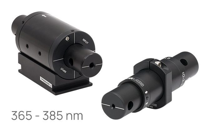 Thorlabs · UV Free-Space Isolators (365 - 385 nm)