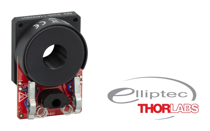 Thorlabs · 共振ピエゾモーター付き回転マウント、SM05ネジ付き