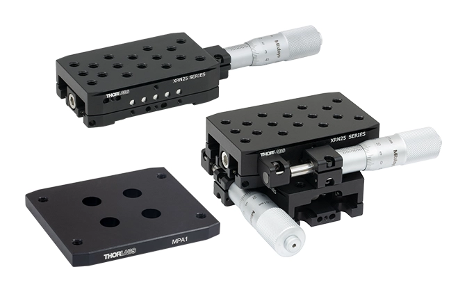 Thorlabs · クイック接続ステージ、手動高剛性スタンド用、移動量25 mm