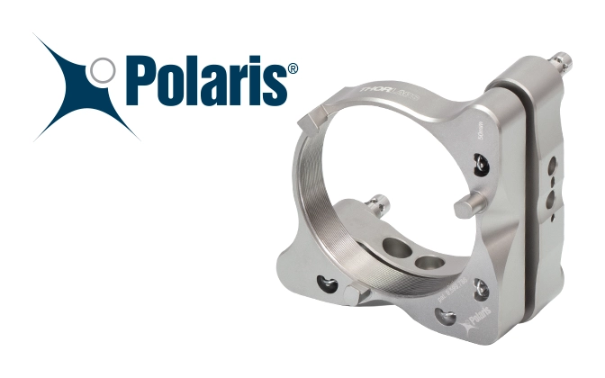 Thorlabs · Polaris® Low-Distortion Kinematic Mirror Mounts for Ø50