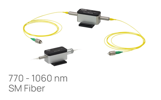 Thorlabs · NIR Fiber Optic Isolators with SM Fiber (770 - 1060 nm)