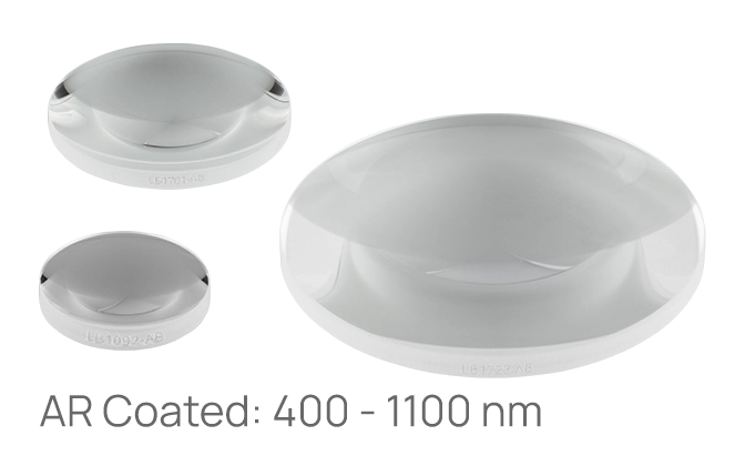 Thorlabs · N-BK7 Bi-Convex Lenses (AR Coating: 400 - 1100 nm)