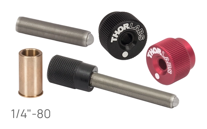 Thorlabs · 1/4”-80精密アジャスターネジ、六角穴付き