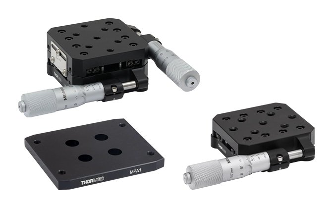 Thorlabs · 25 mm Travel, Self-Contained Stages for Manual Rigid Stands