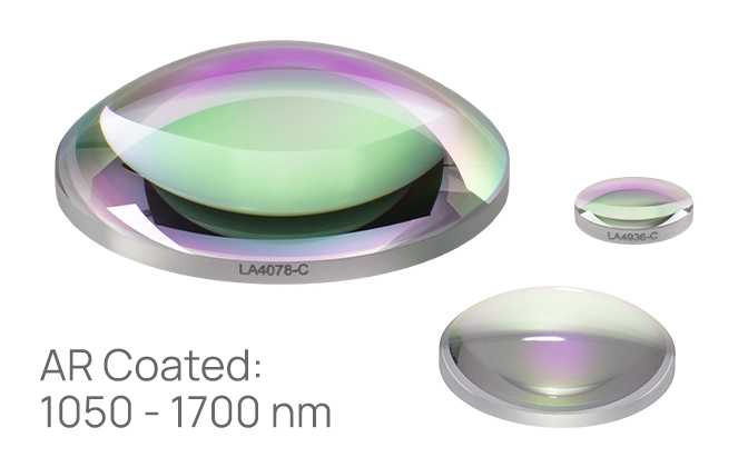 Thorlabs · UV Fused Silica Plano-Convex Lenses, AR Coated: 1050