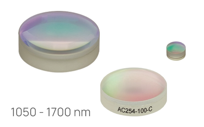 Thorlabs · Unmounted Achromatic Doublets, AR Coated: 1050 - 1700 nm