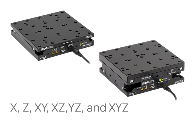 Thorlabs · Kinesis®直線移動ステージ(リニアステージ)、移動量30 mm