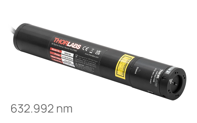 Thorlabs · Stabilized Red HeNe Laser