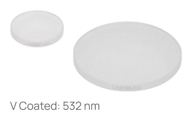 Thorlabs · UV Fused Silica Plano-Convex Lenses, V-Coated: 532 nm