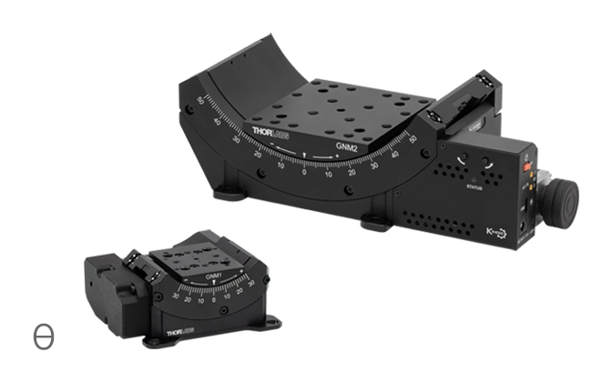 Lineaire Tafel, Goniometer-turbineworm Zwaluwstaart Fijnafstelling Handmatig Platform, met ±10° Bewegingshoek en Lineaire Rollagers