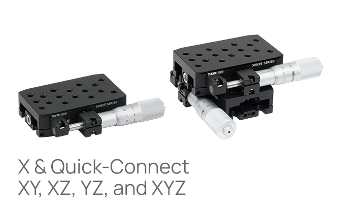 Thorlabs · Compact Quick-Connect Linear Stages, 25 mm Travel